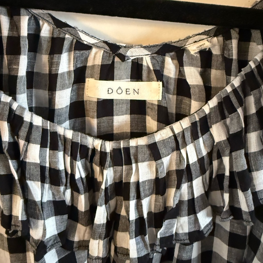 Doen Samara Ruffled Gingham Voile Blouse - Picture 8 of 11